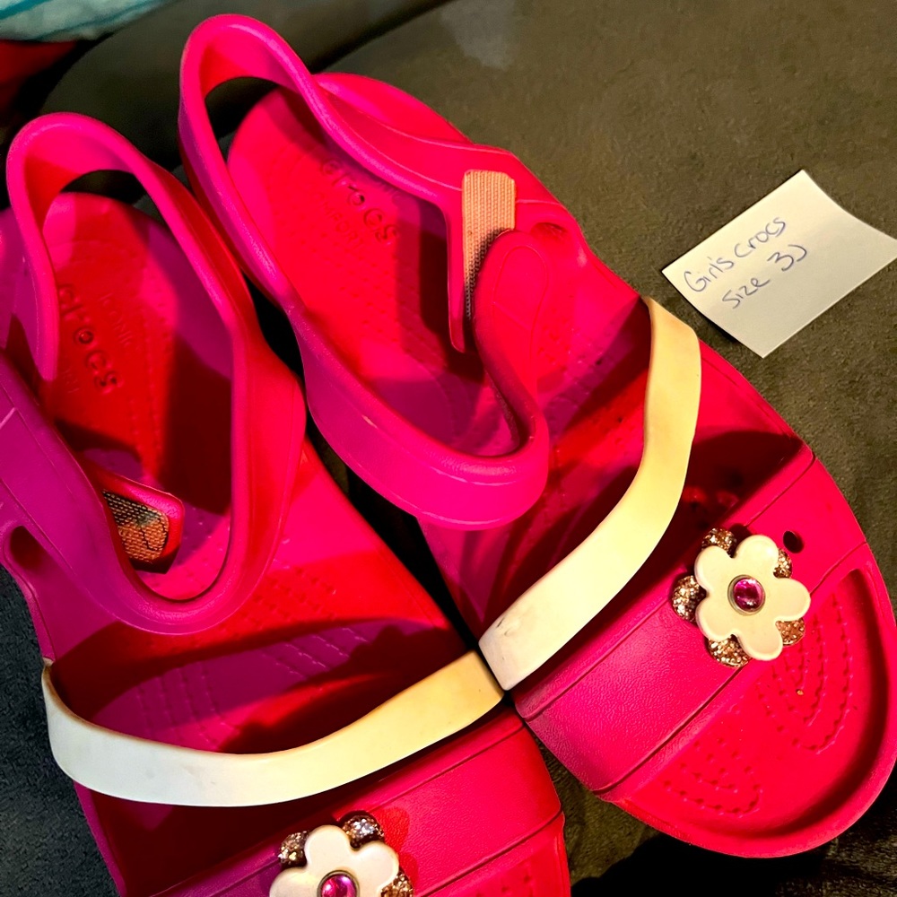 Girls crocs size 3